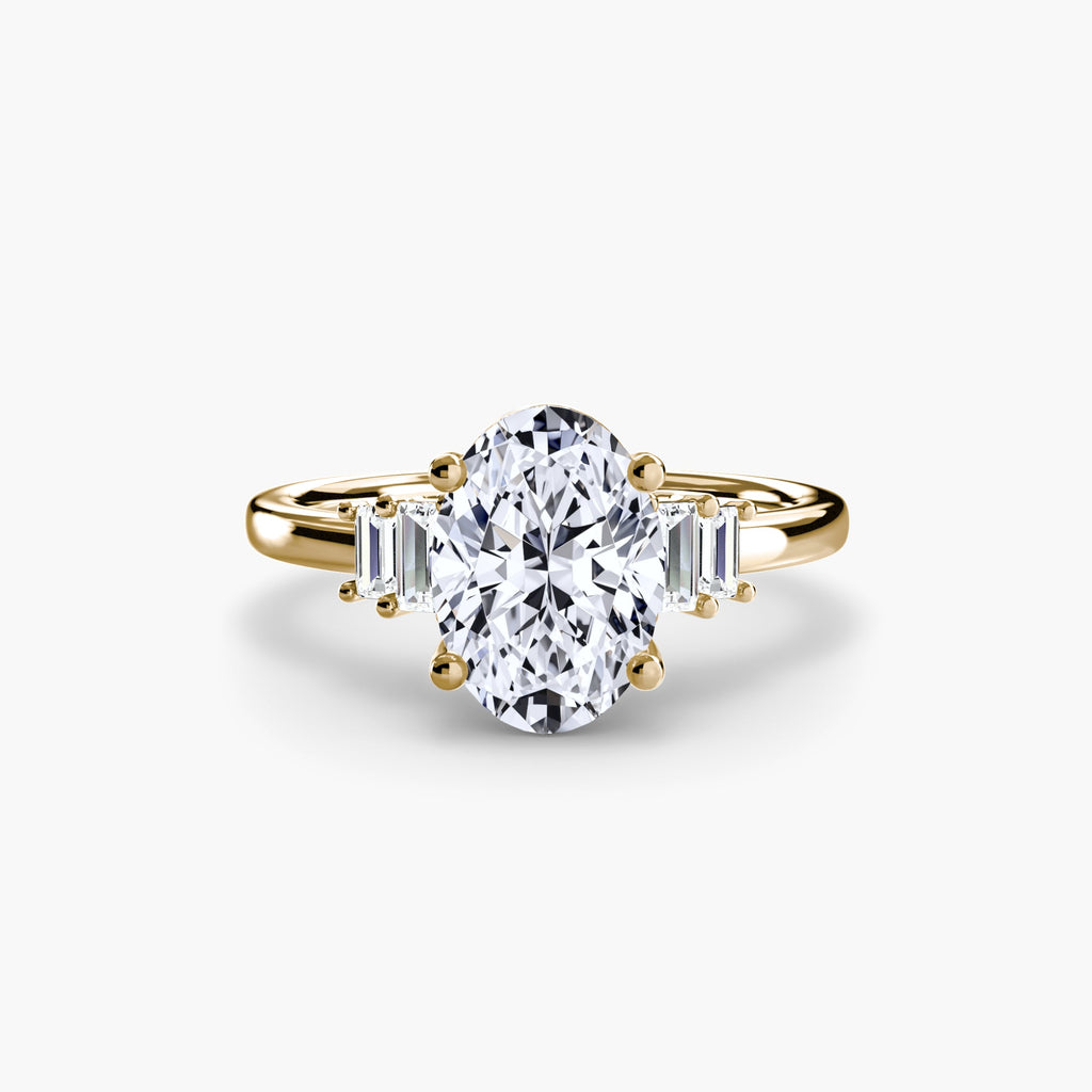 Baguette Accent Solitaire The Perfect Carat