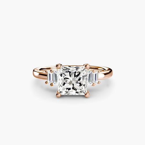 Baguette Accent Solitaire The Perfect Carat