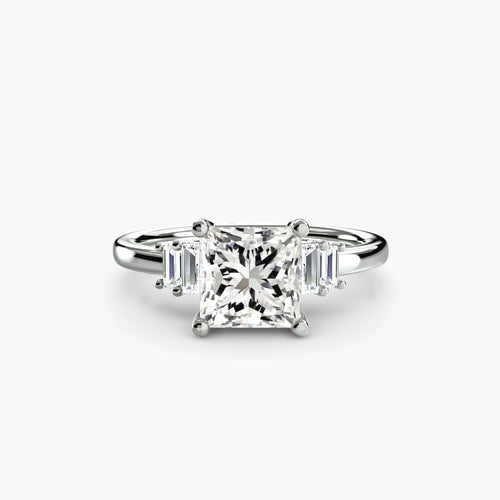 Baguette Accent Solitaire The Perfect Carat