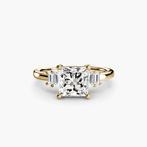 Baguette Accent Solitaire The Perfect Carat