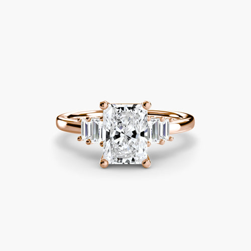 Baguette Accent Solitaire The Perfect Carat