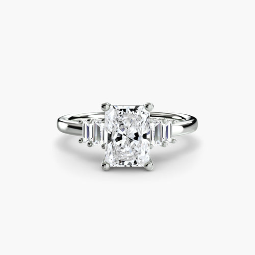 Baguette Accent Solitaire The Perfect Carat