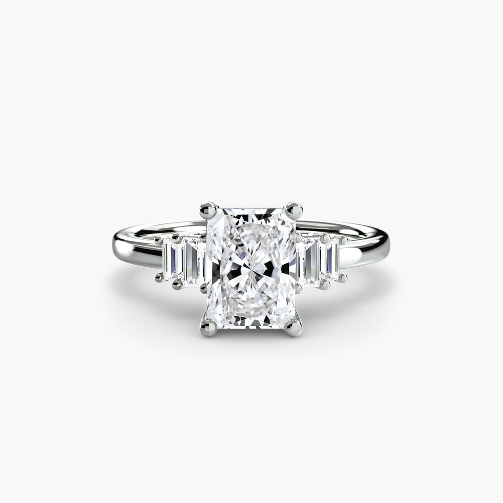 Baguette Accent Solitaire The Perfect Carat