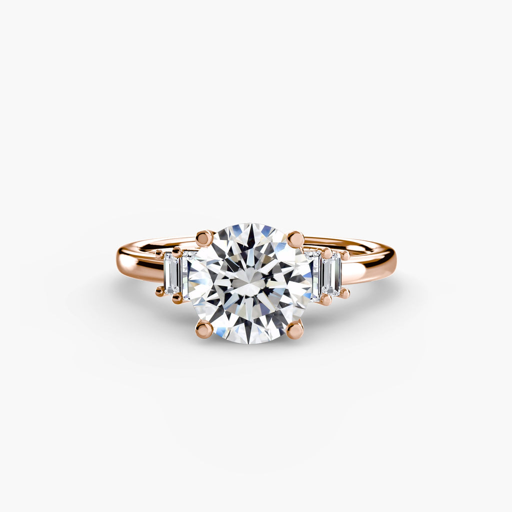 Baguette Accent Solitaire The Perfect Carat