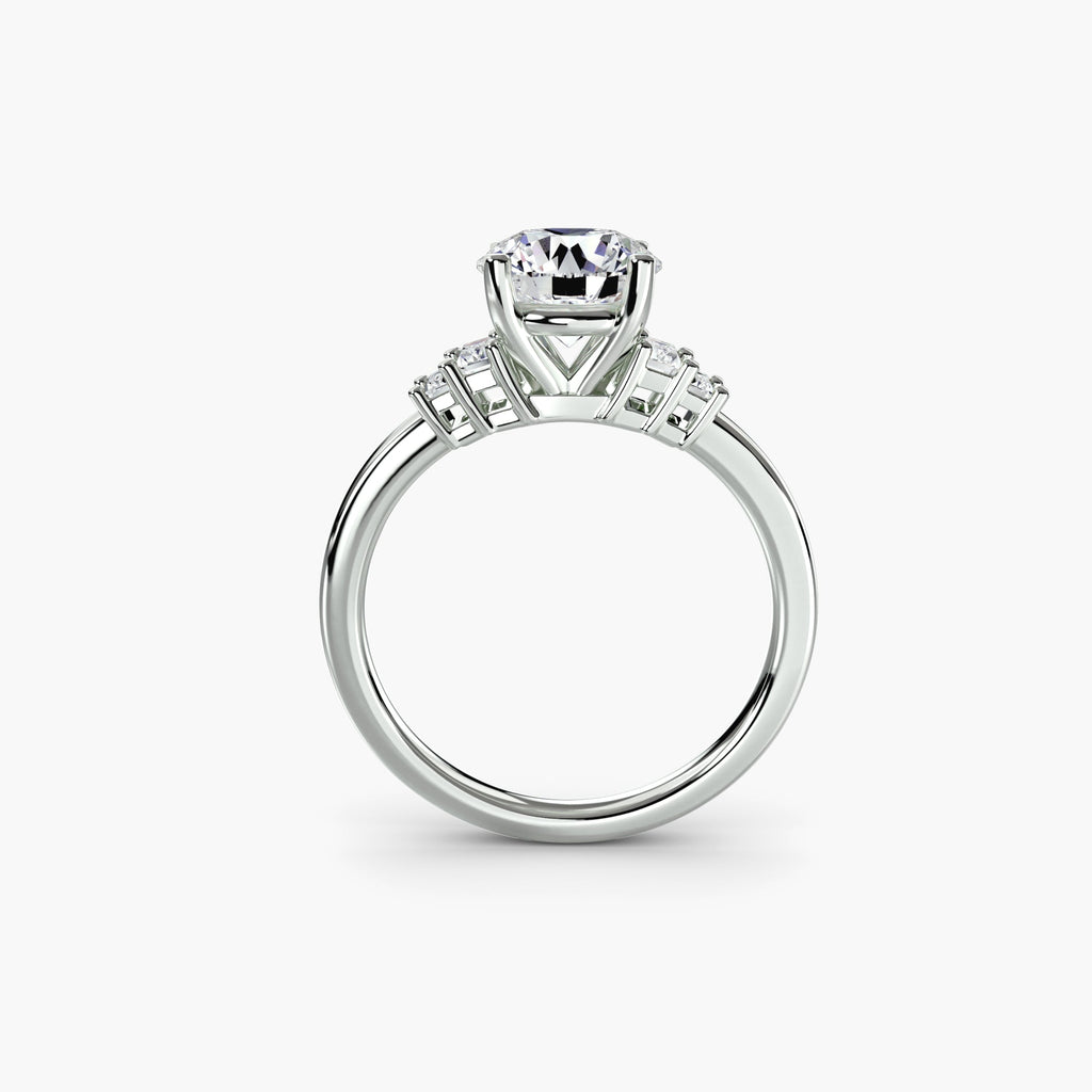 Baguette Accent Solitaire The Perfect Carat