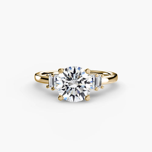 Baguette Accent Solitaire The Perfect Carat
