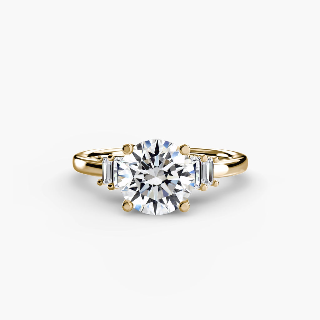 Baguette Accent Solitaire The Perfect Carat