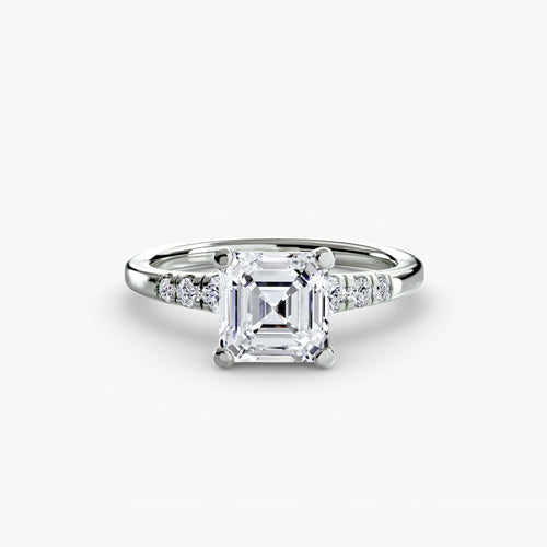 Solitaire with Shoulder Accents The Perfect Carat