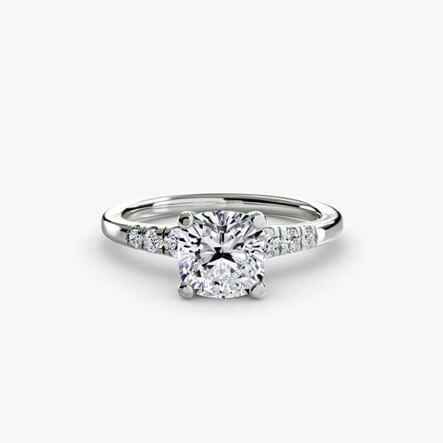 Solitaire with Shoulder Accents The Perfect Carat