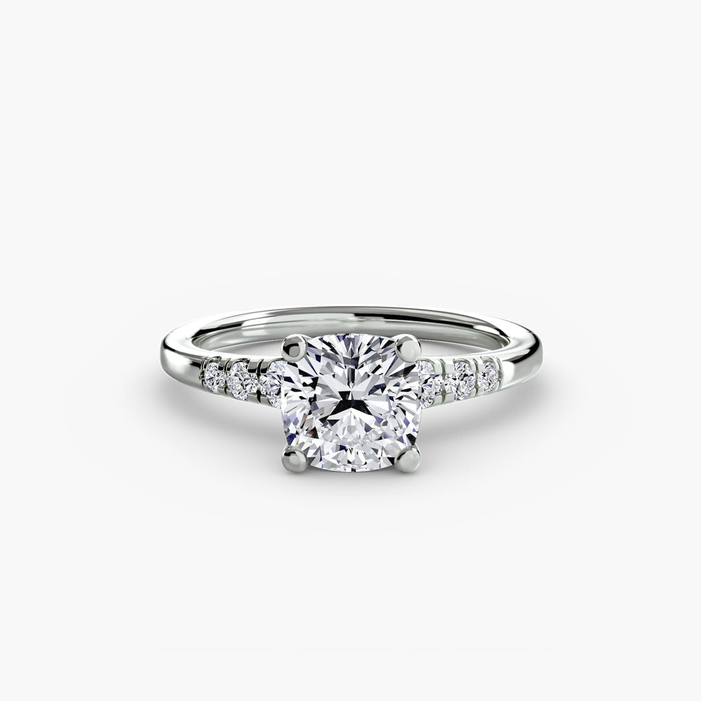Solitaire with Shoulder Accents The Perfect Carat