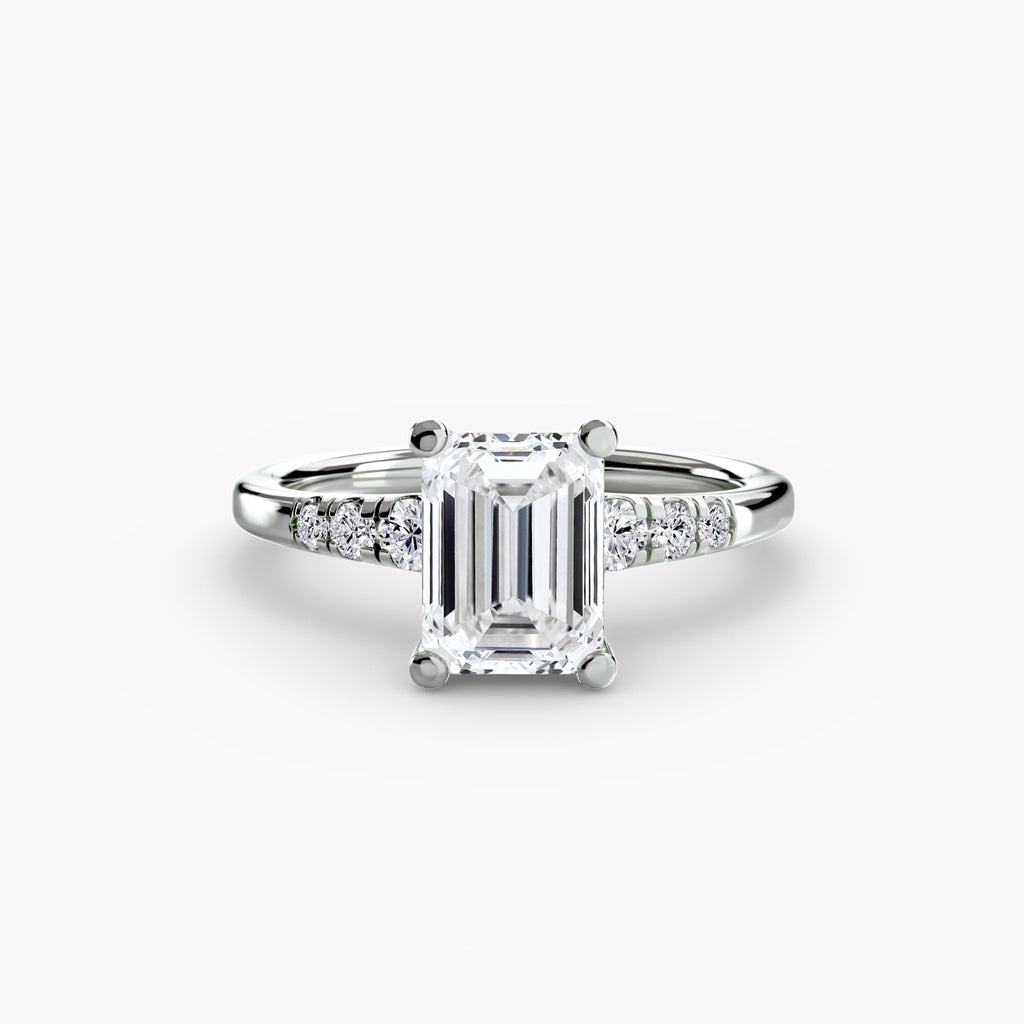 Solitaire with Shoulder Accents The Perfect Carat