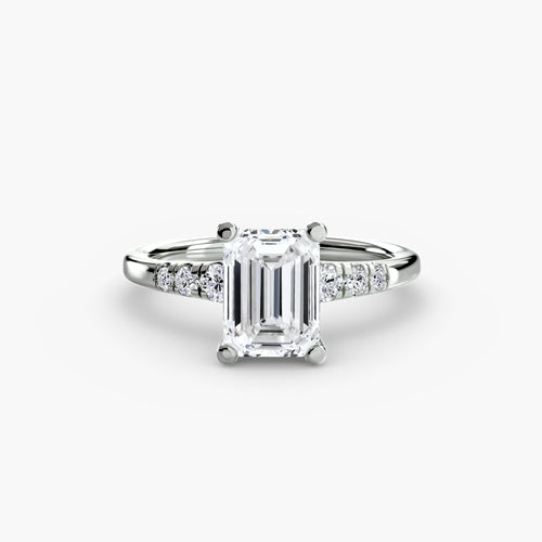 Solitaire with Shoulder Accents The Perfect Carat