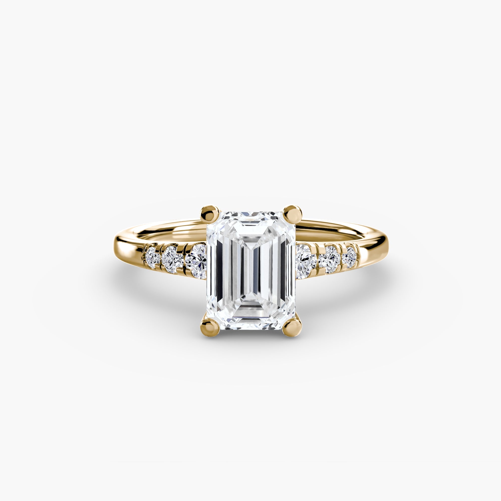 Solitaire with Shoulder Accents The Perfect Carat