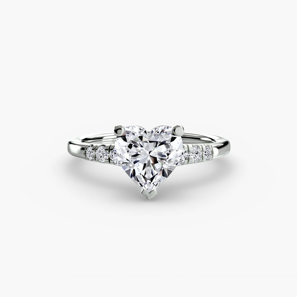 Solitaire with Shoulder Accents The Perfect Carat
