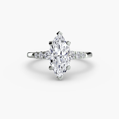 Solitaire with Shoulder Accents The Perfect Carat