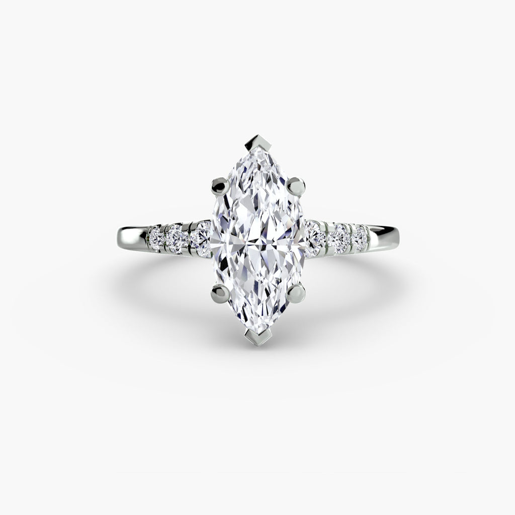 Solitaire with Shoulder Accents The Perfect Carat