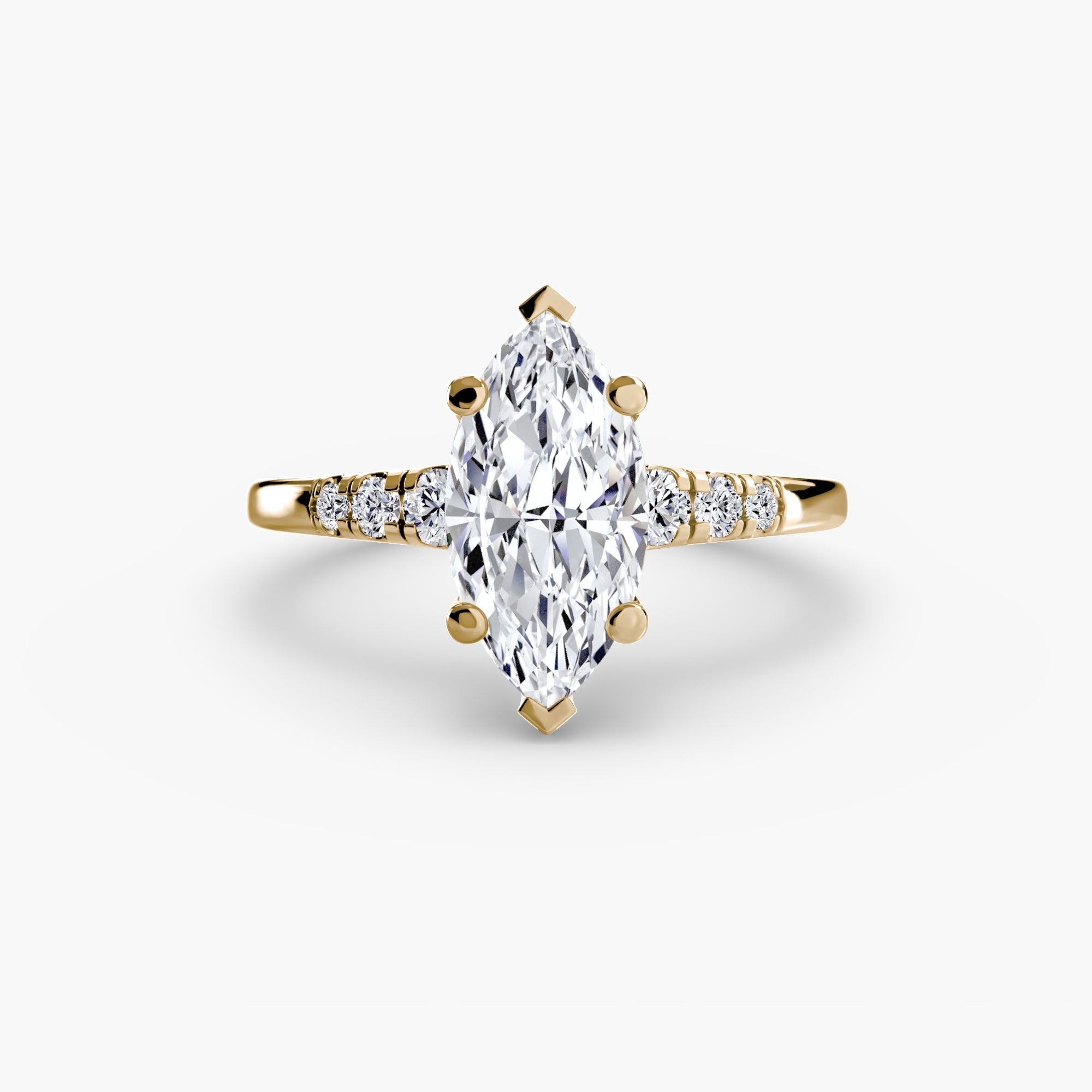 Solitaire with Shoulder Accents The Perfect Carat