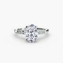 Solitaire with Shoulder Accents The Perfect Carat
