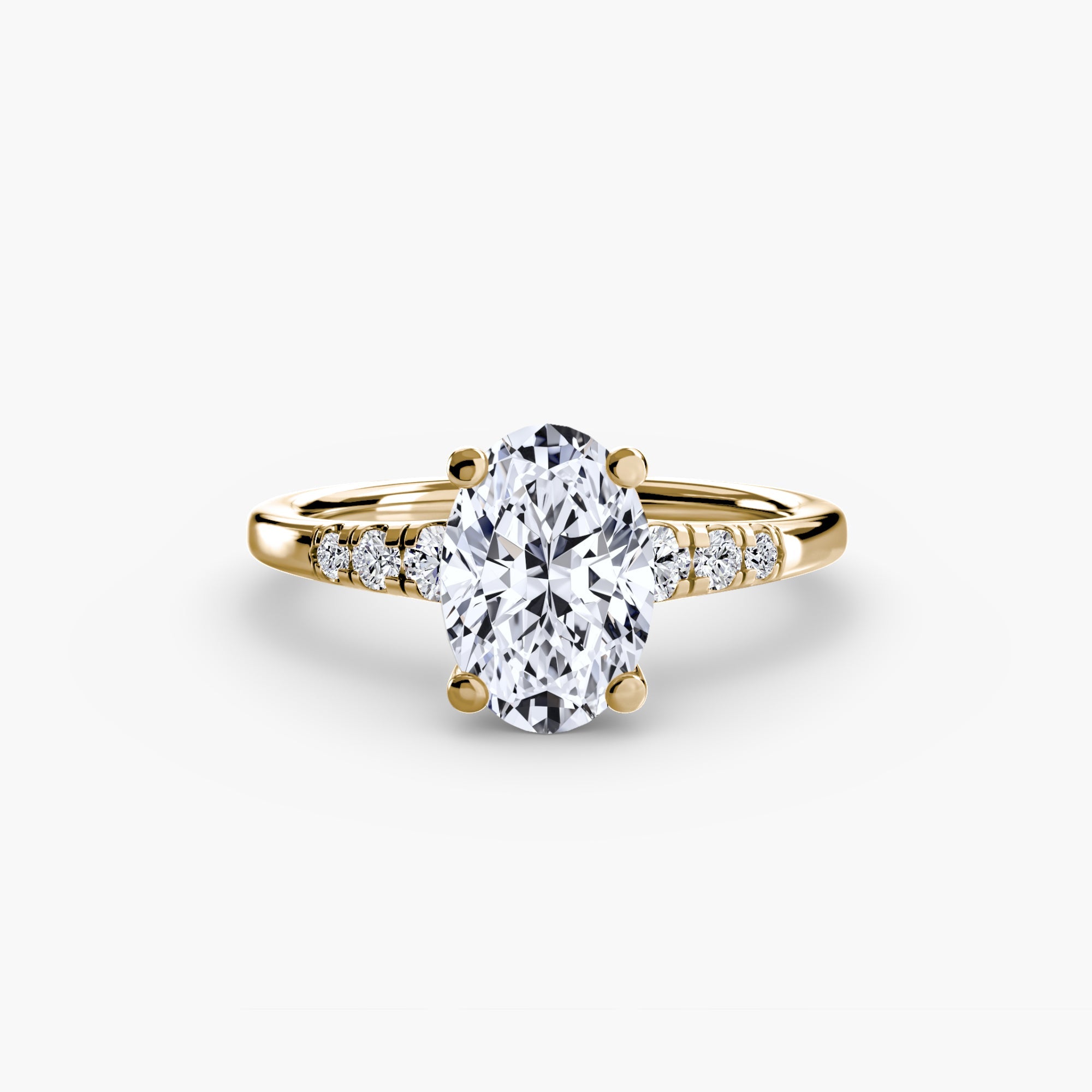 Solitaire with Shoulder Accents The Perfect Carat