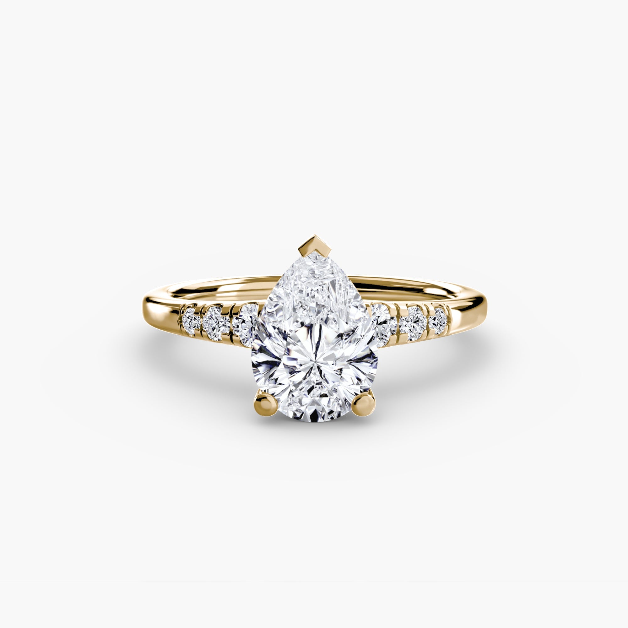 Solitaire with Shoulder Accents The Perfect Carat