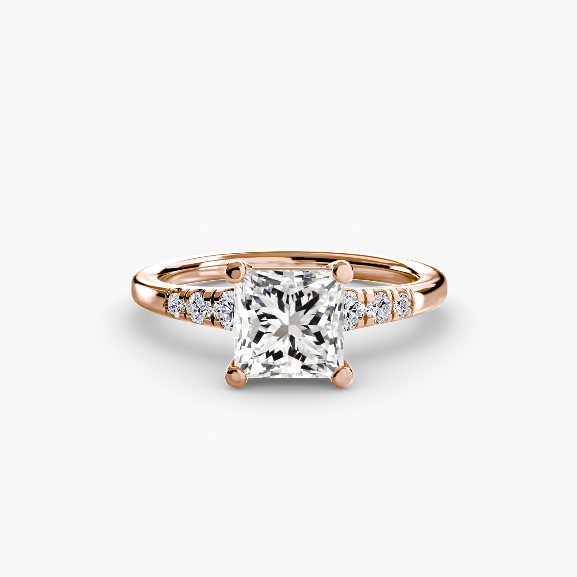 Solitaire with Shoulder Accents The Perfect Carat