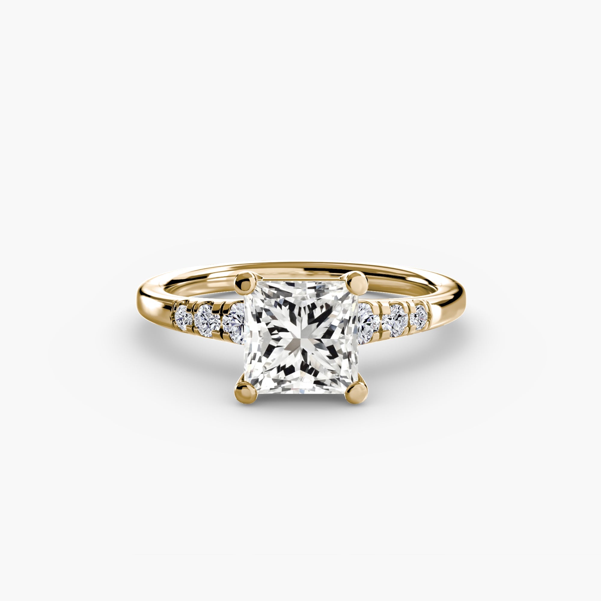Solitaire with Shoulder Accents The Perfect Carat
