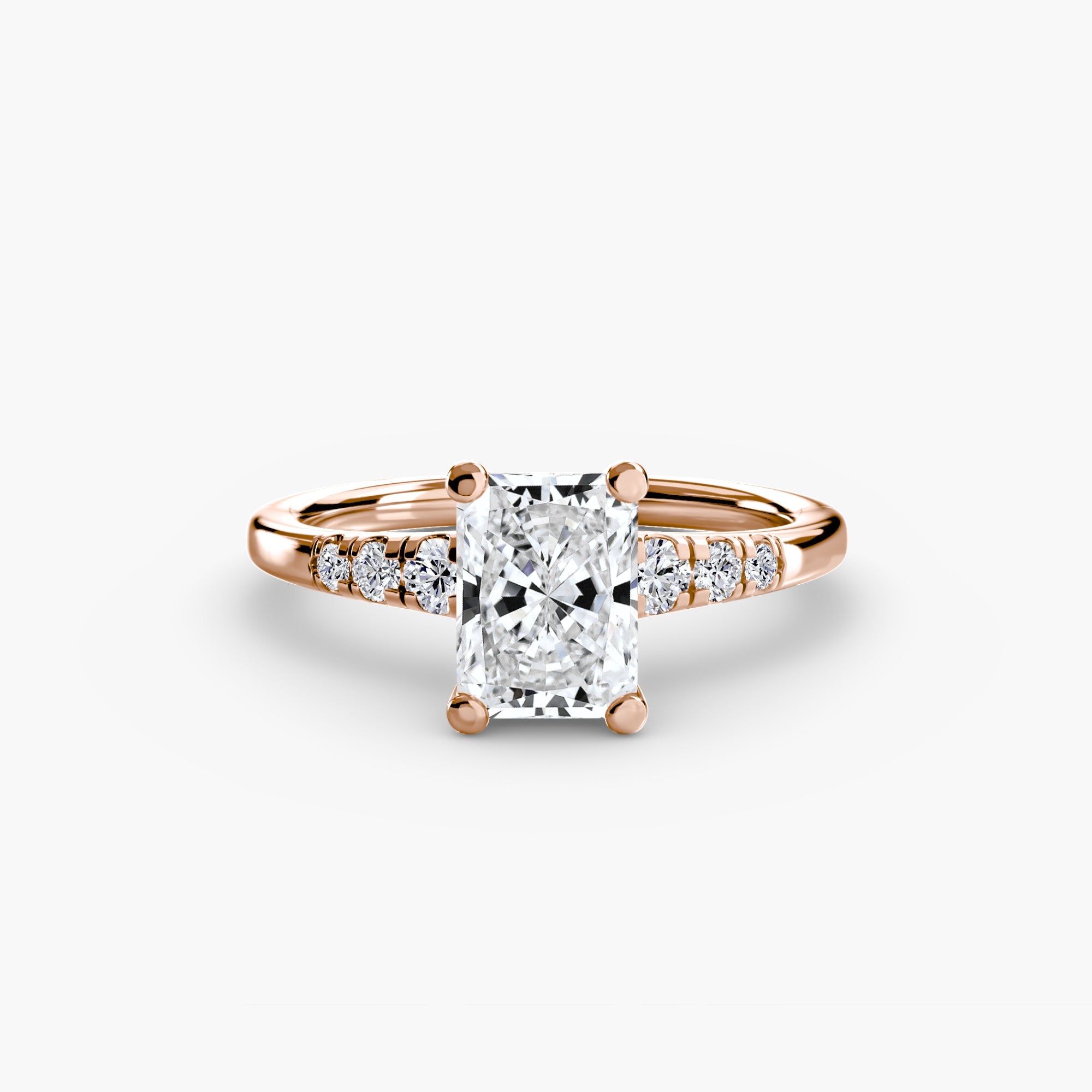 Solitaire with Shoulder Accents The Perfect Carat