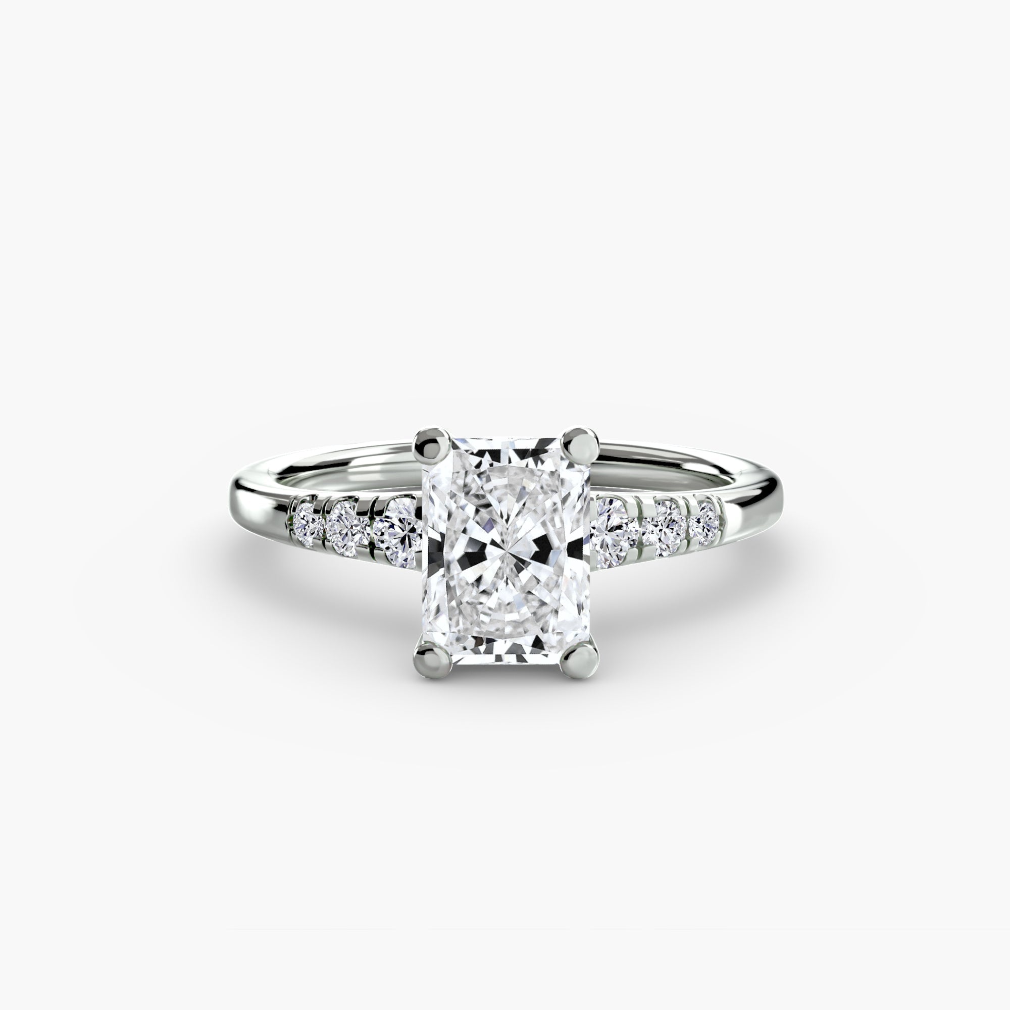 Solitaire with Shoulder Accents The Perfect Carat