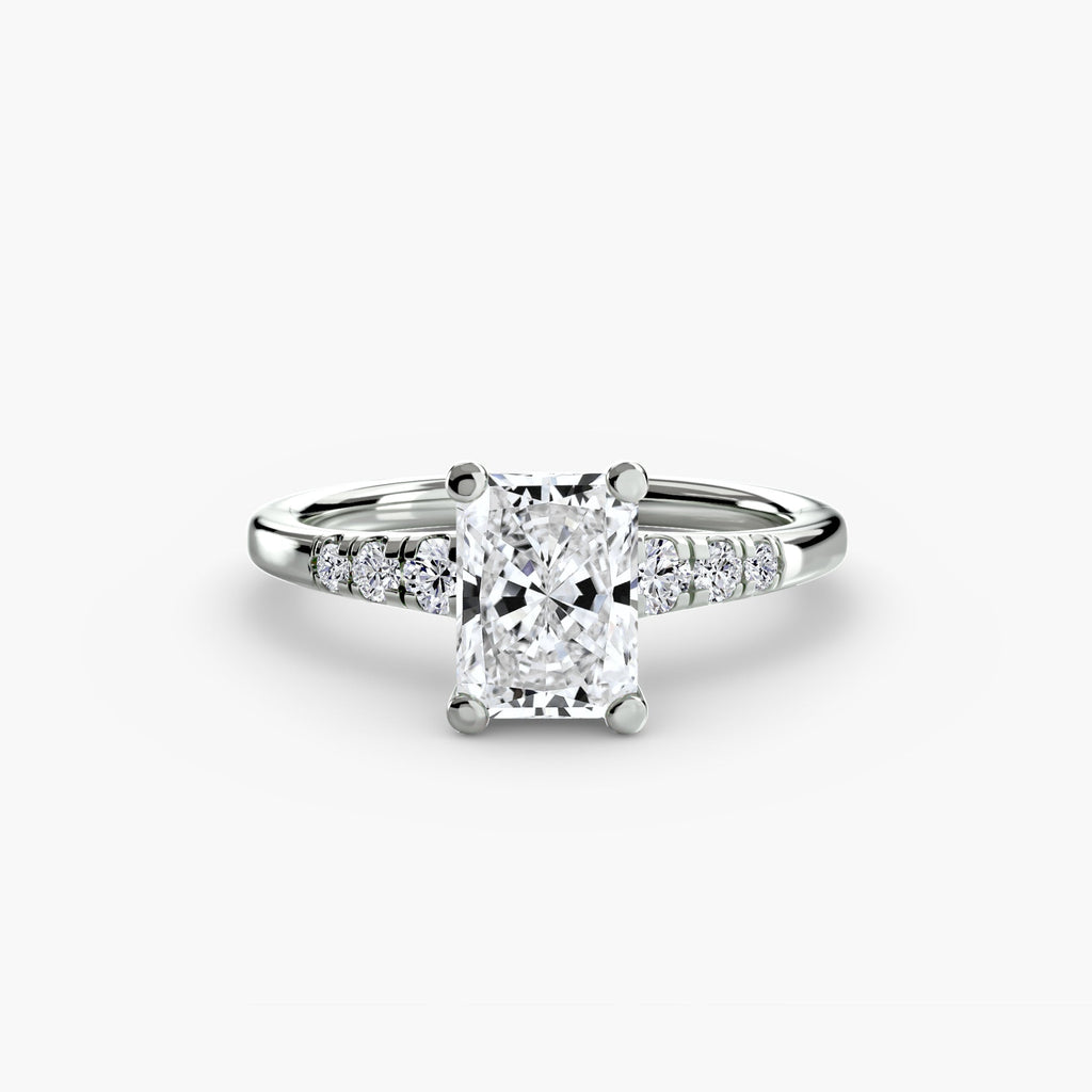 Solitaire with Shoulder Accents The Perfect Carat