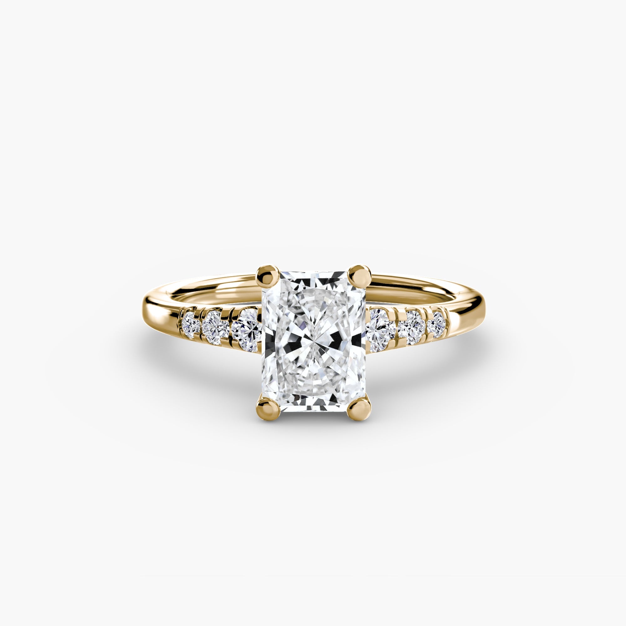 Solitaire with Shoulder Accents The Perfect Carat