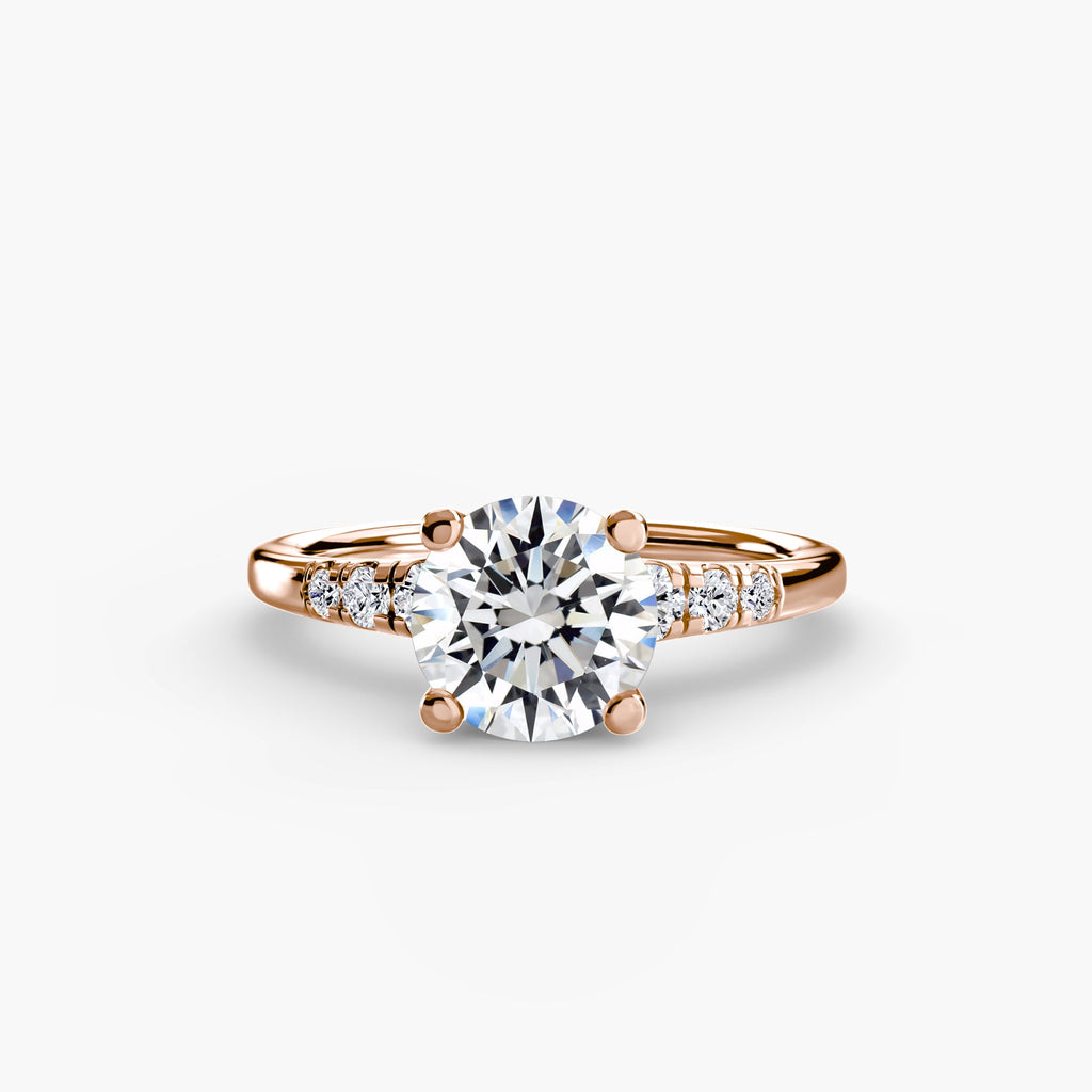 Solitaire with Shoulder Accents The Perfect Carat