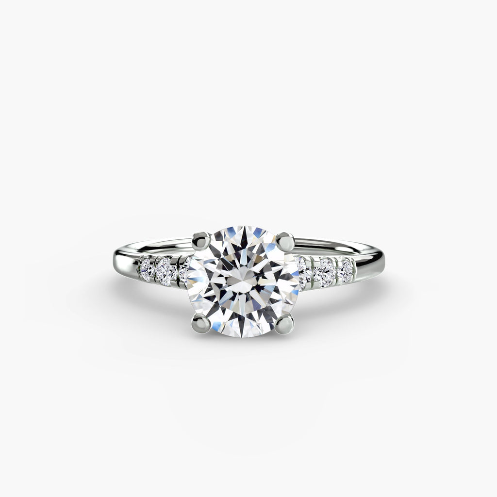 Solitaire with Shoulder Accents The Perfect Carat