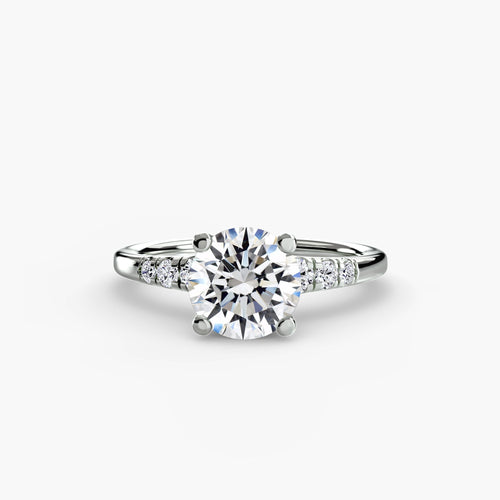 Solitaire with Shoulder Accents The Perfect Carat