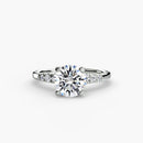 Solitaire with Shoulder Accents The Perfect Carat