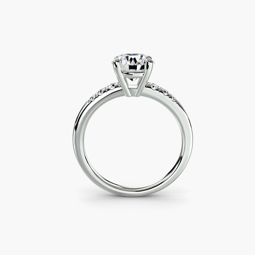 Solitaire with Shoulder Accents The Perfect Carat