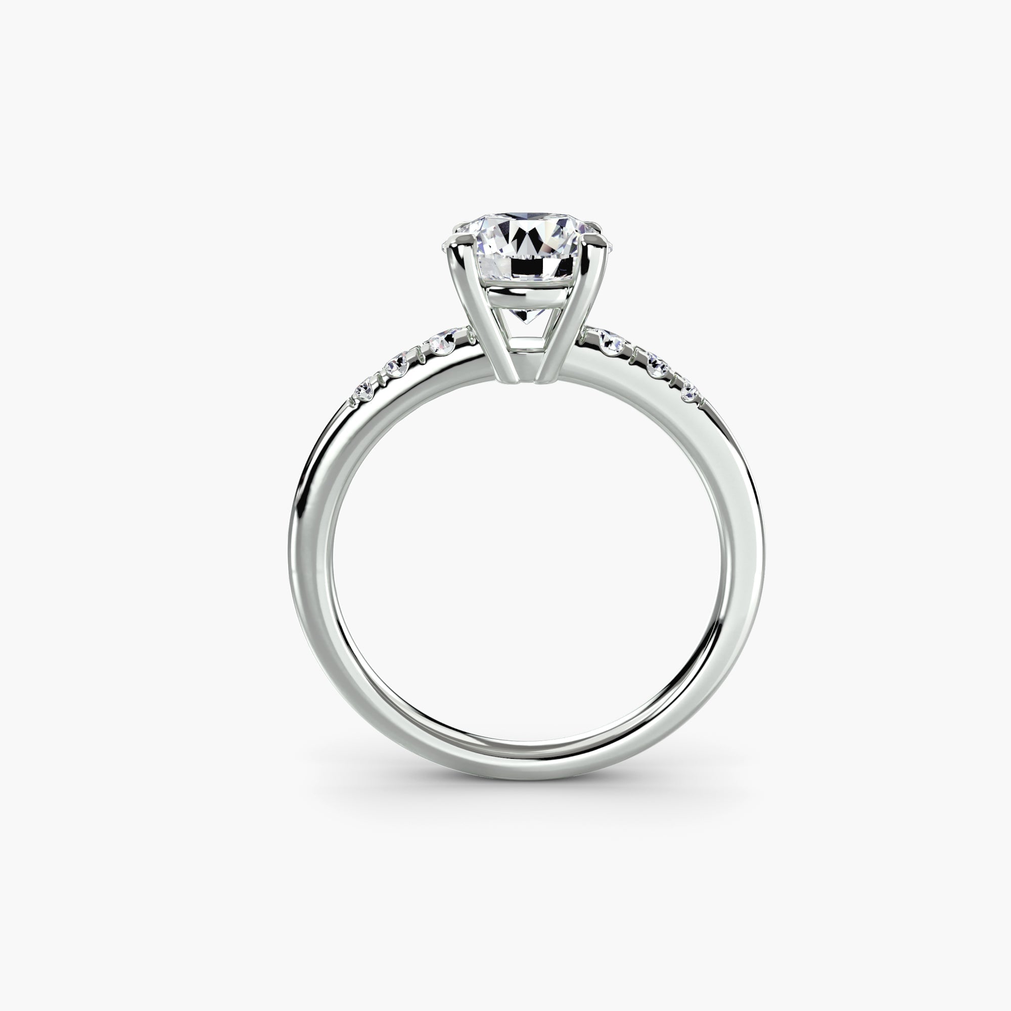 Solitaire with Shoulder Accents The Perfect Carat