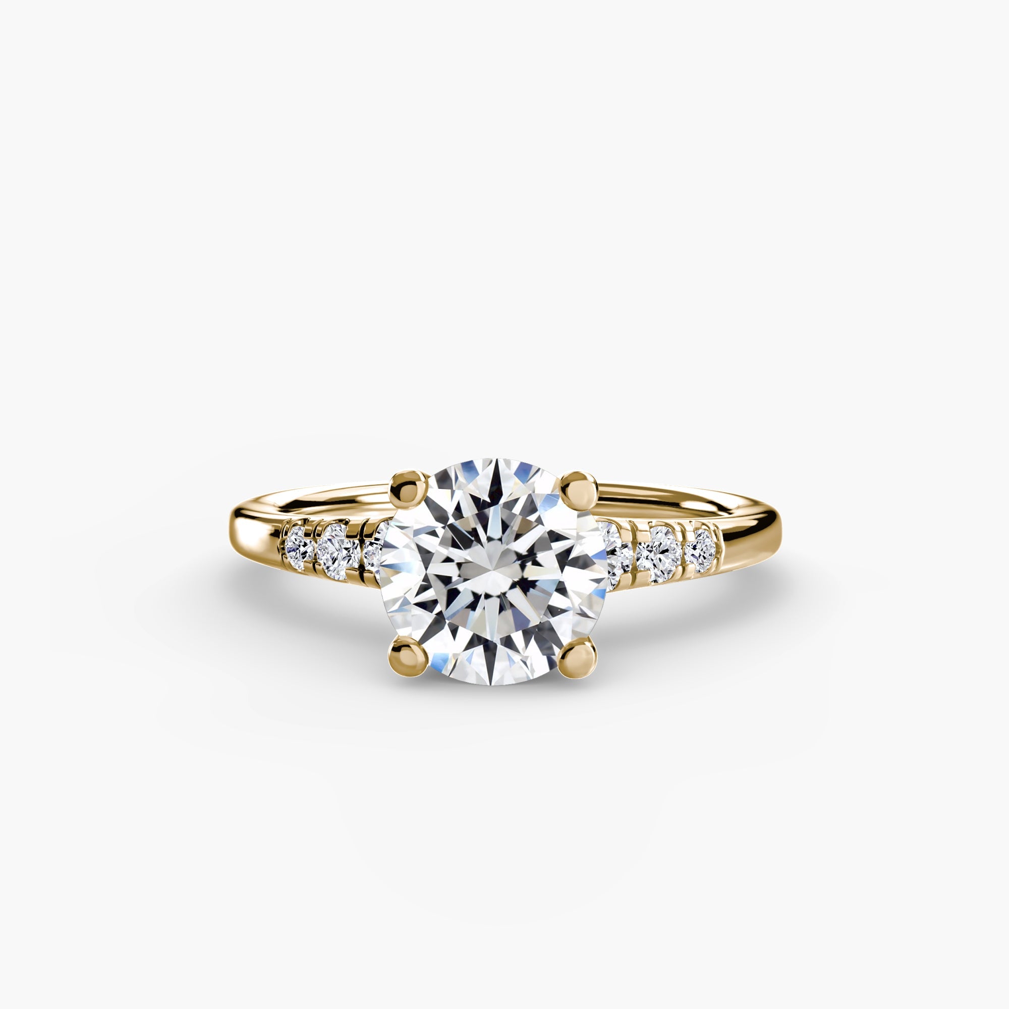 Solitaire with Shoulder Accents The Perfect Carat