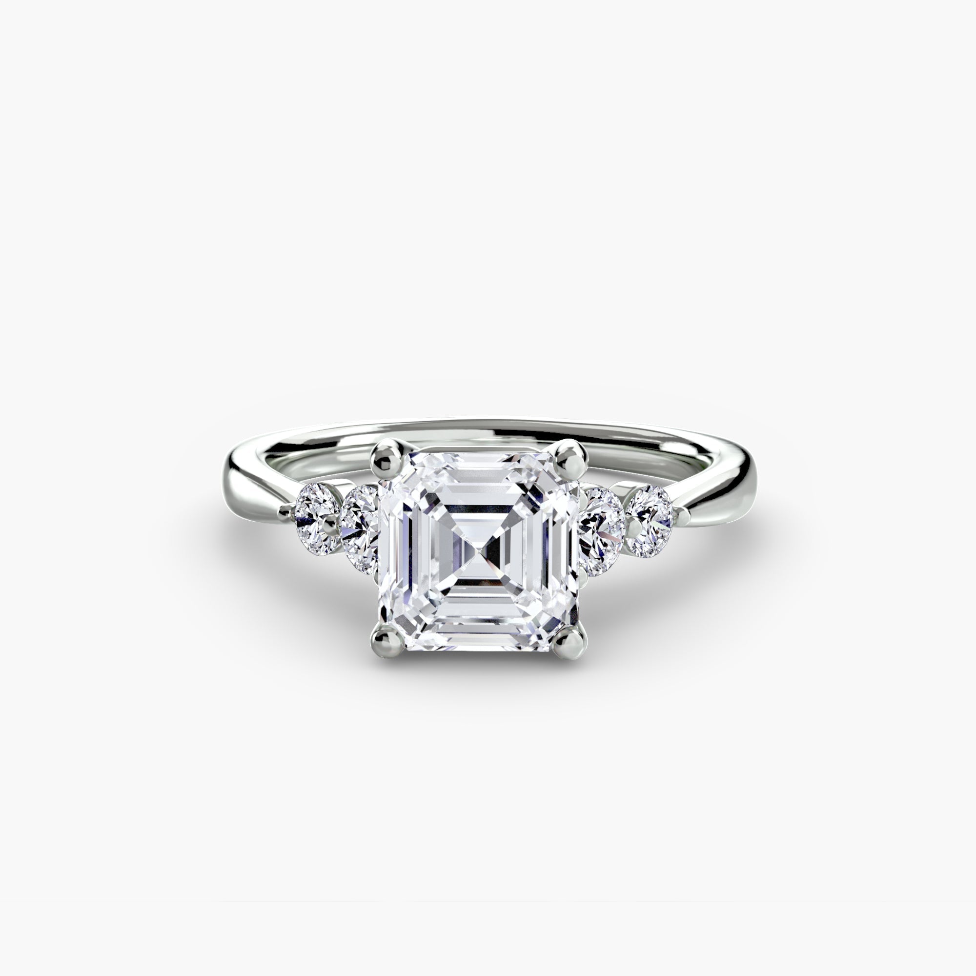 Solitaire with Shoulder Accents 2 The Perfect Carat