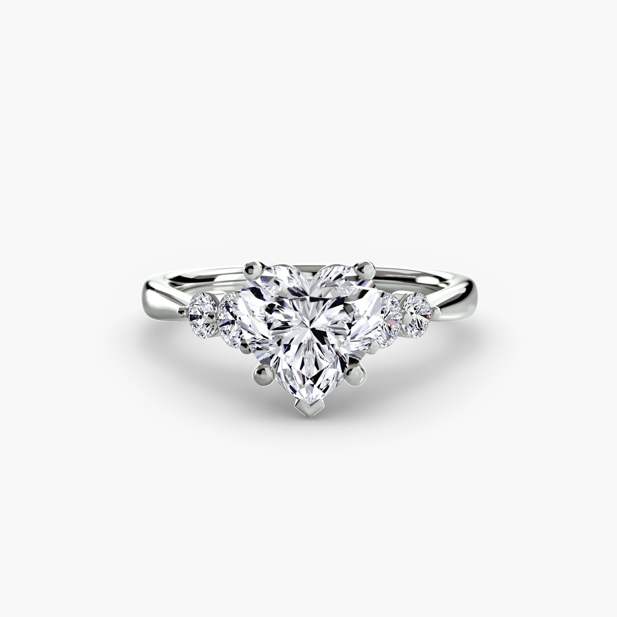Solitaire with Shoulder Accents 2 The Perfect Carat
