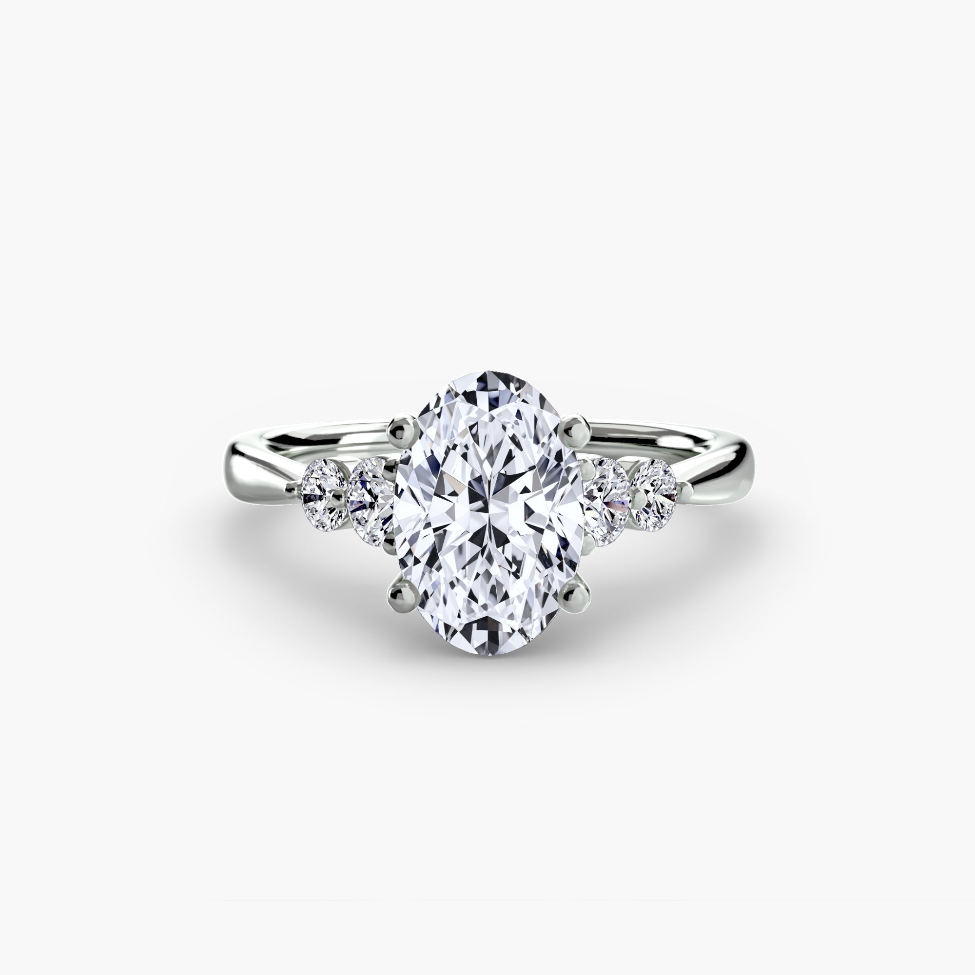 Solitaire with Shoulder Accents 2 The Perfect Carat