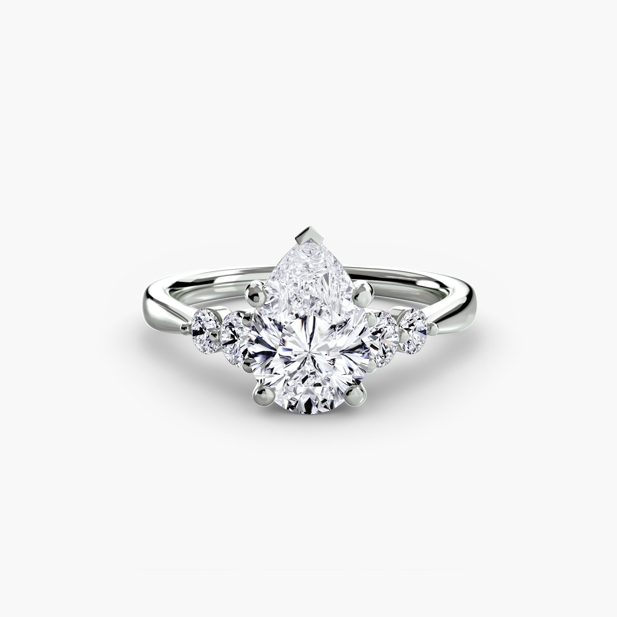 Solitaire with Shoulder Accents 2 The Perfect Carat