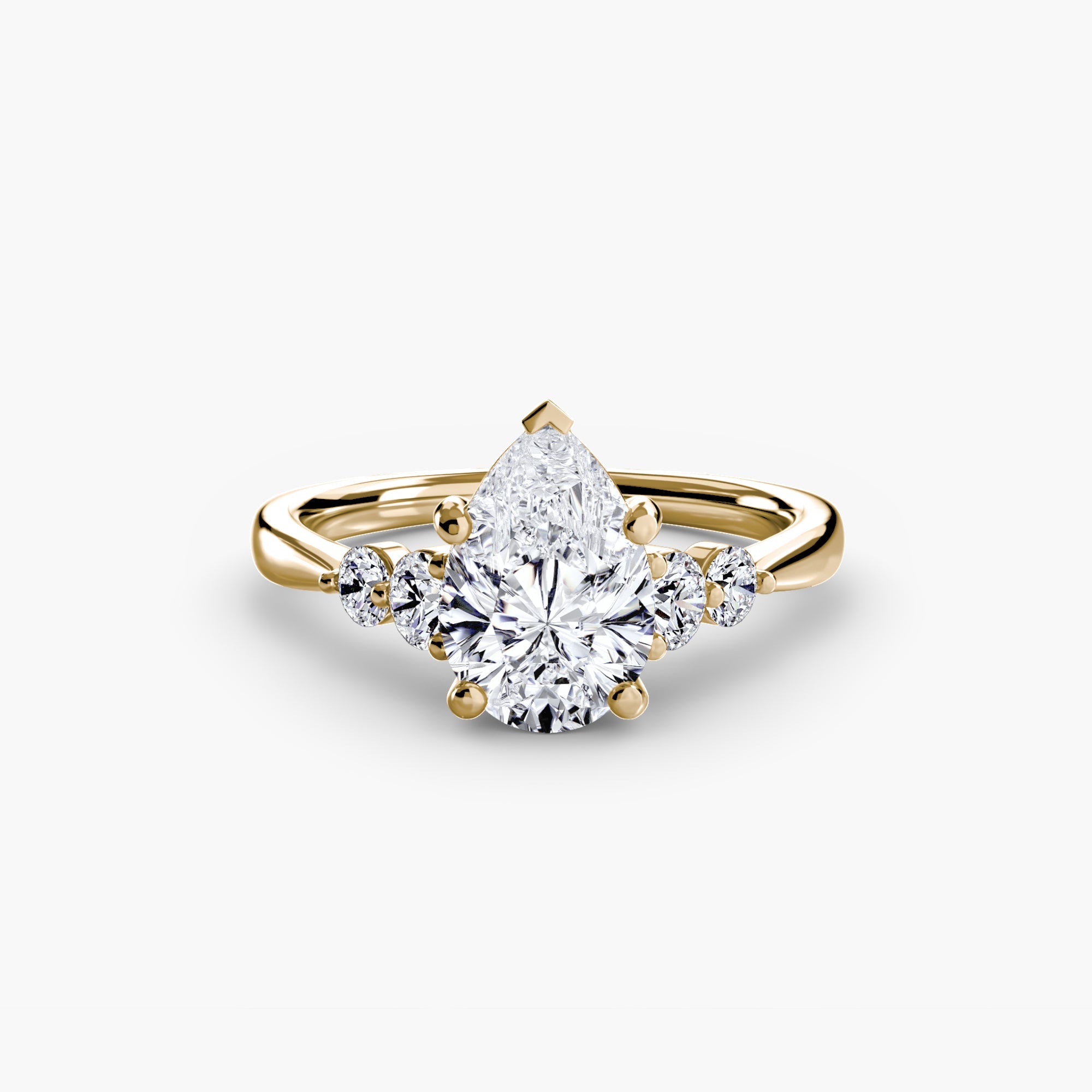Solitaire with Shoulder Accents 2 The Perfect Carat