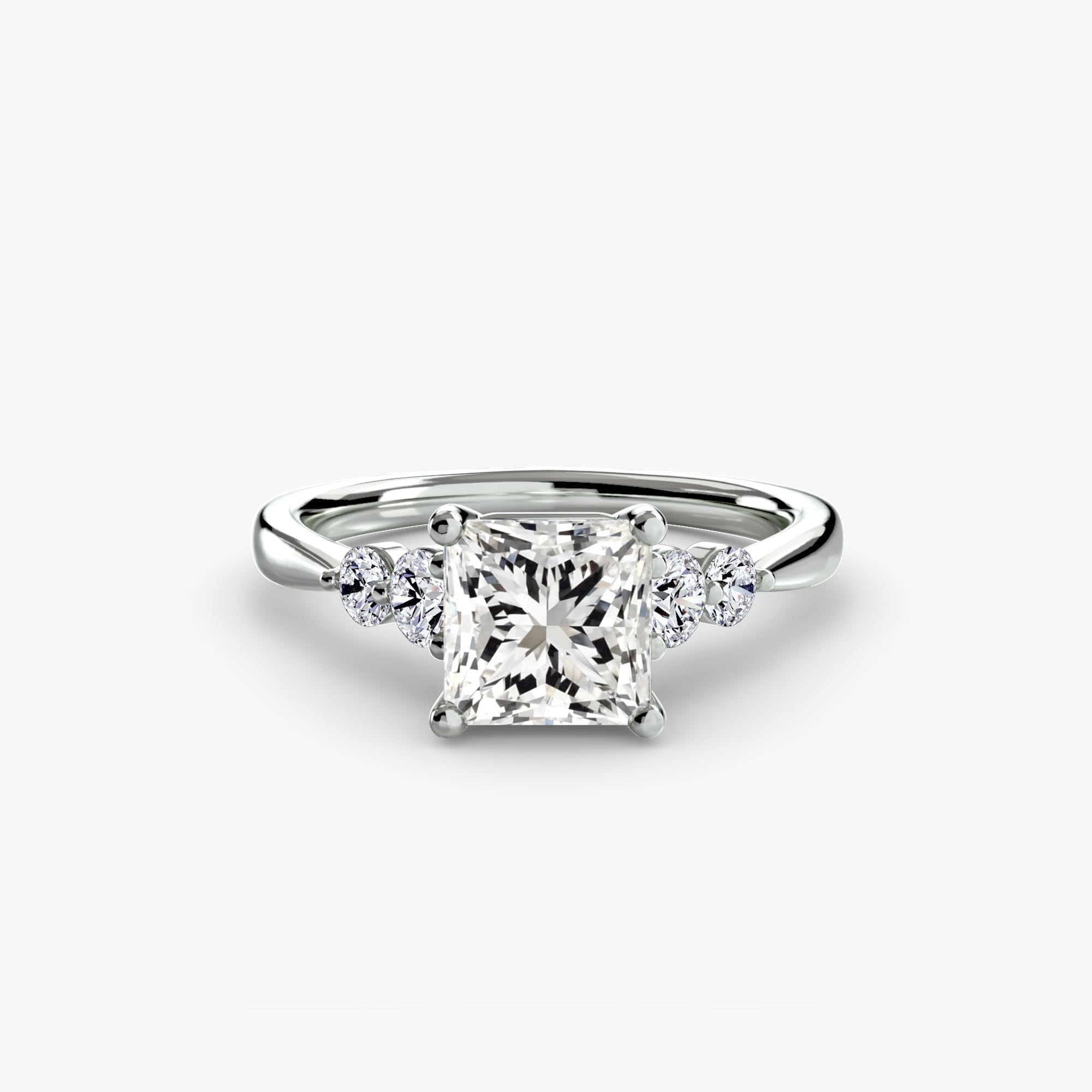 Solitaire with Shoulder Accents 2 The Perfect Carat