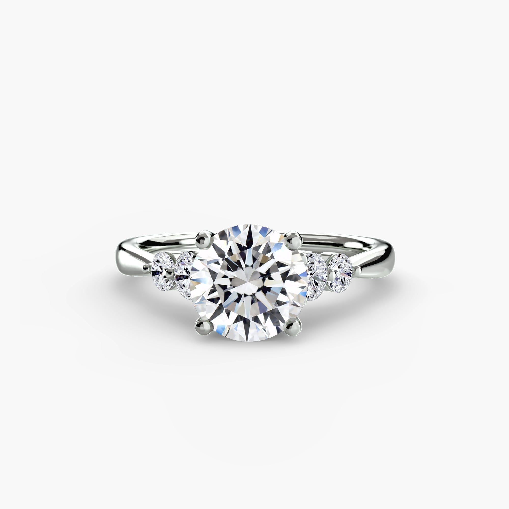 Solitaire with Shoulder Accents 2 The Perfect Carat