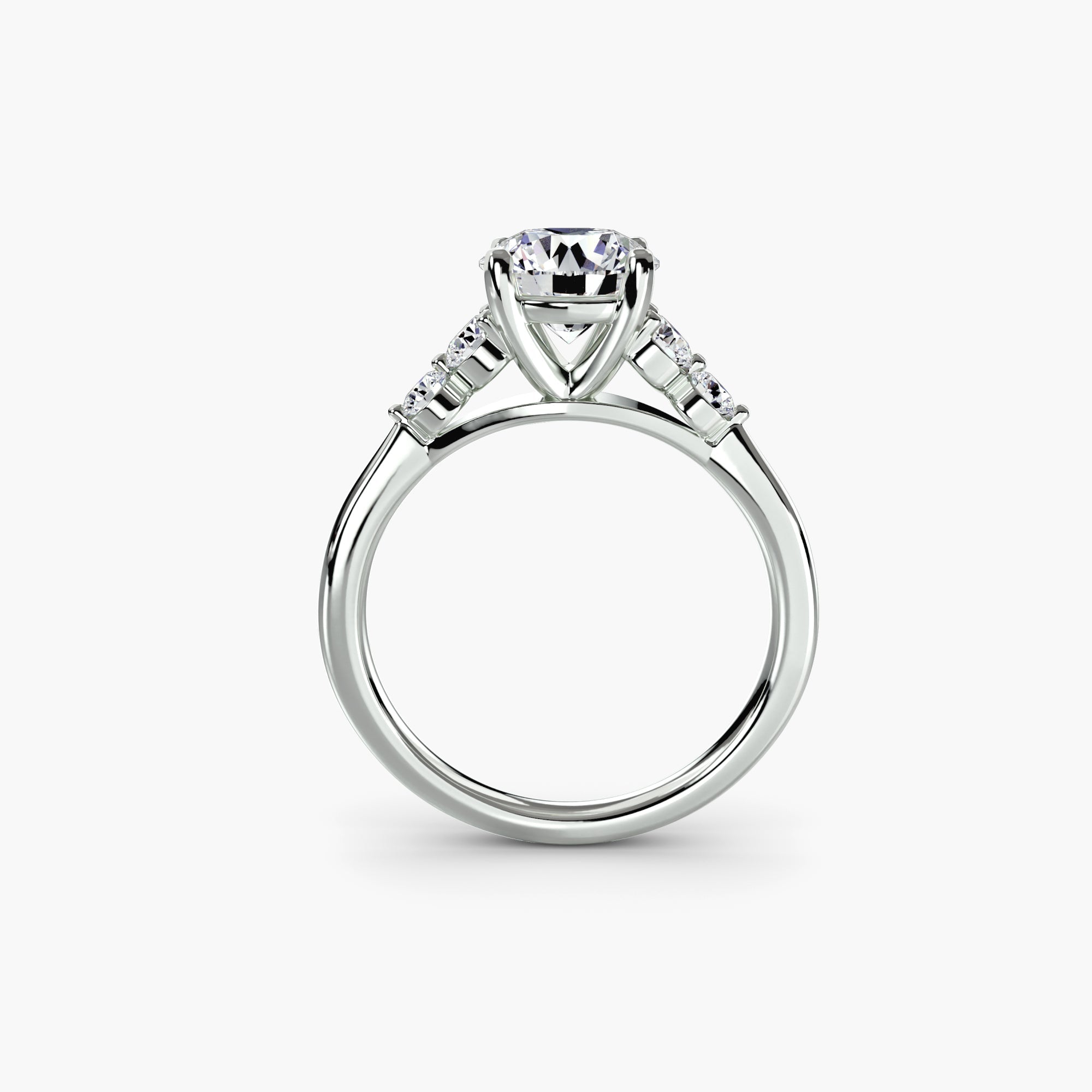 Solitaire with Shoulder Accents 2 The Perfect Carat