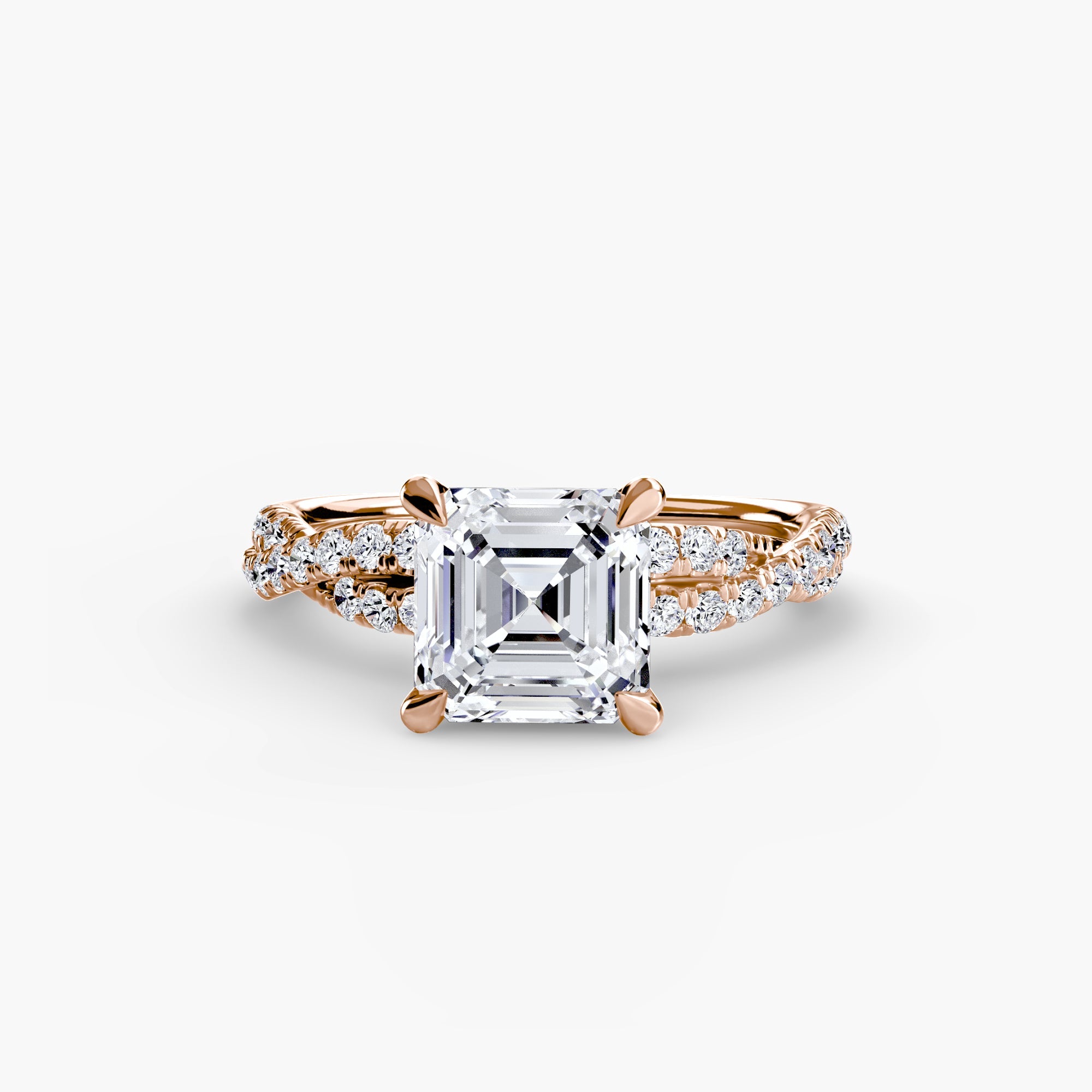 The Twisted Pavé Solitaire The Perfect Carat