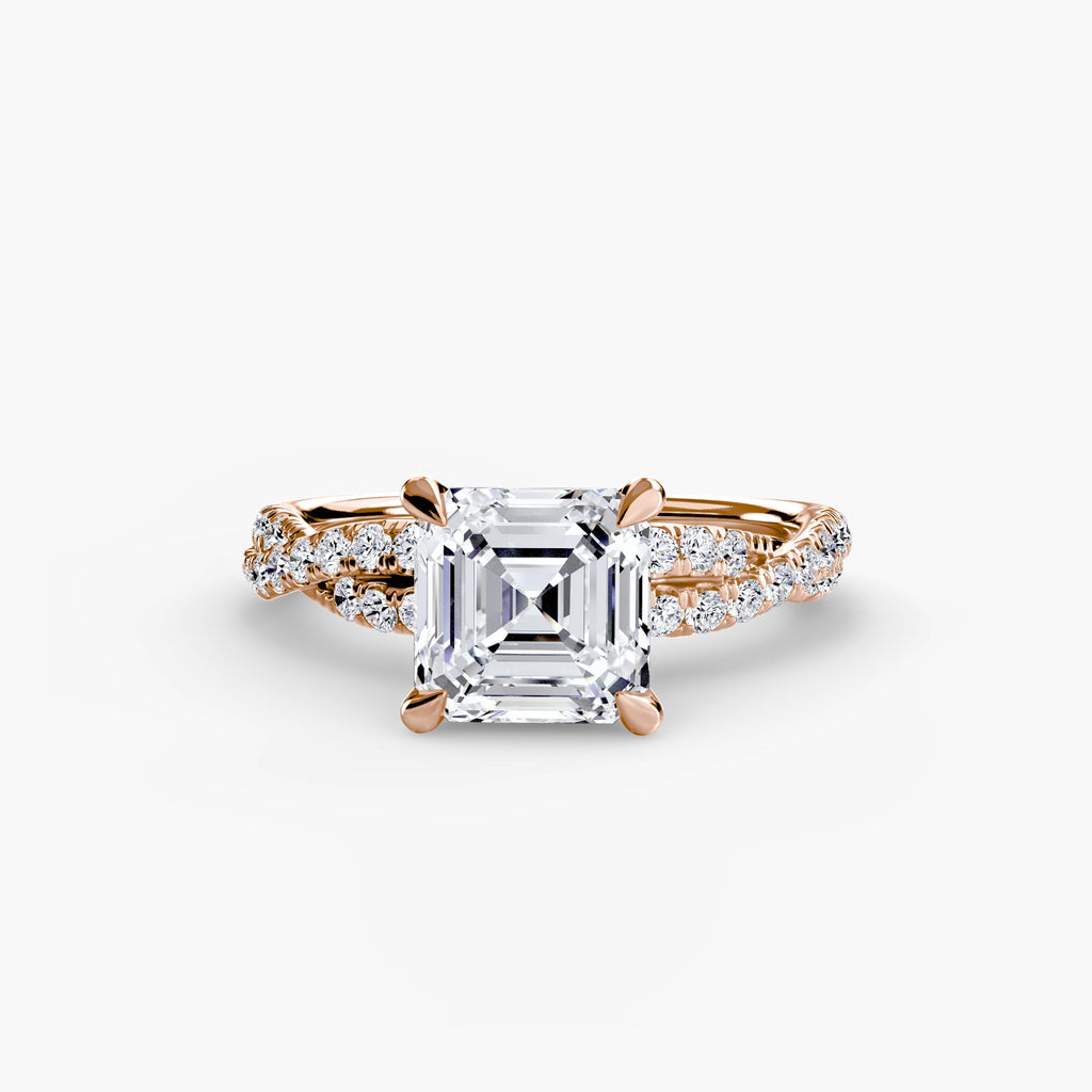The Twisted Pavé Solitaire The Perfect Carat