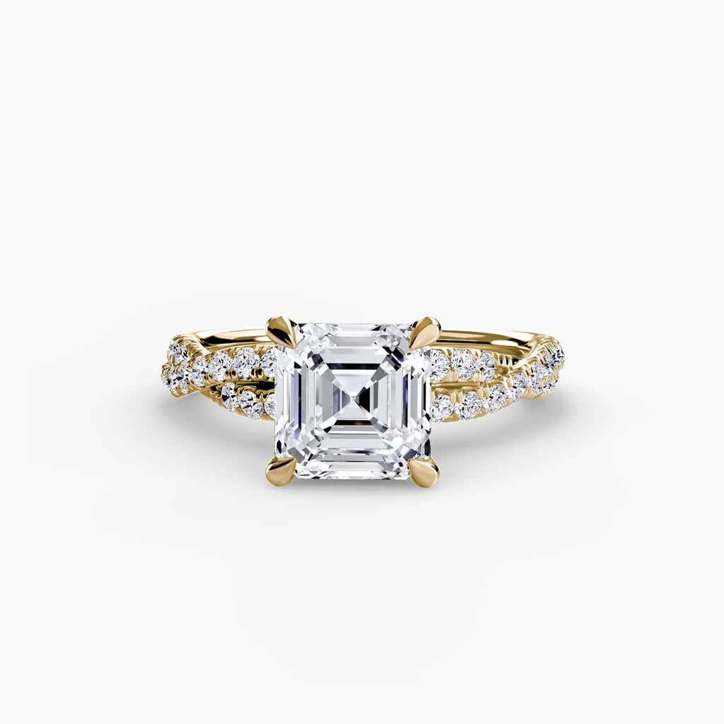The Twisted Pavé Solitaire The Perfect Carat