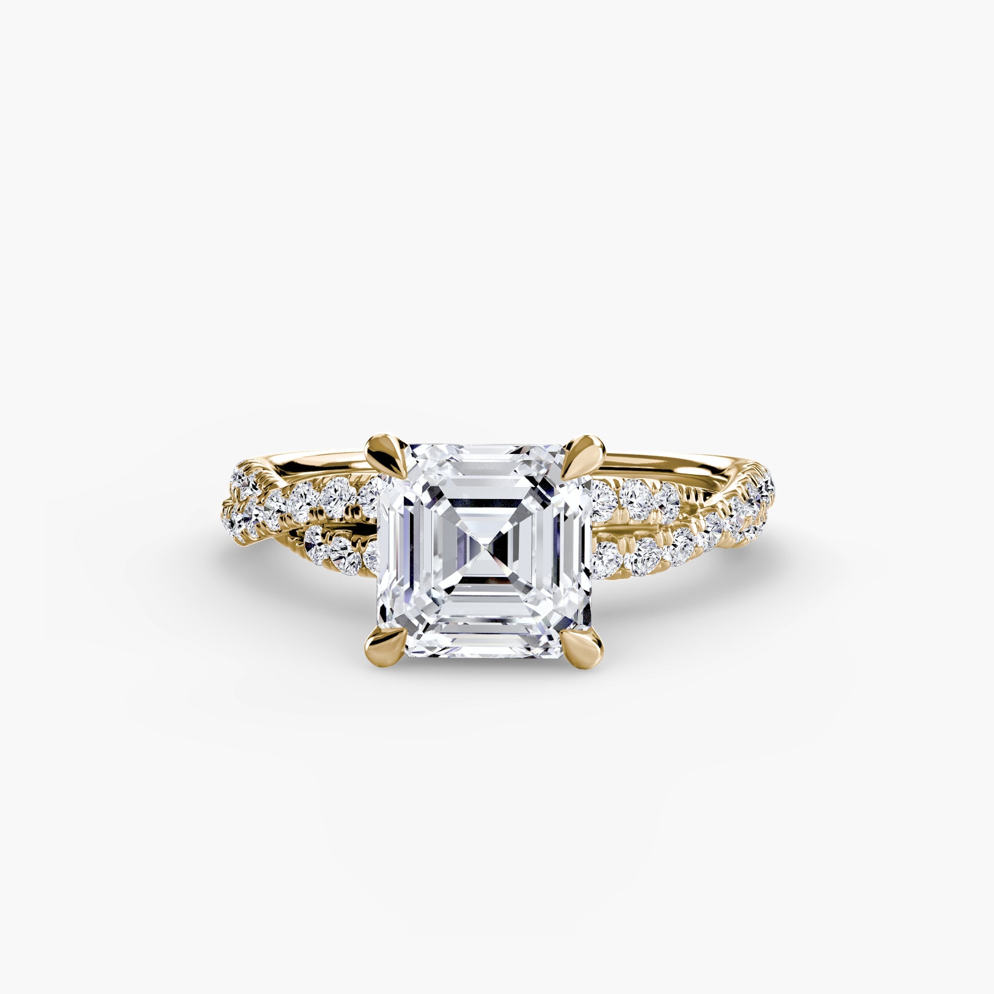 The Twisted Pavé Solitaire The Perfect Carat