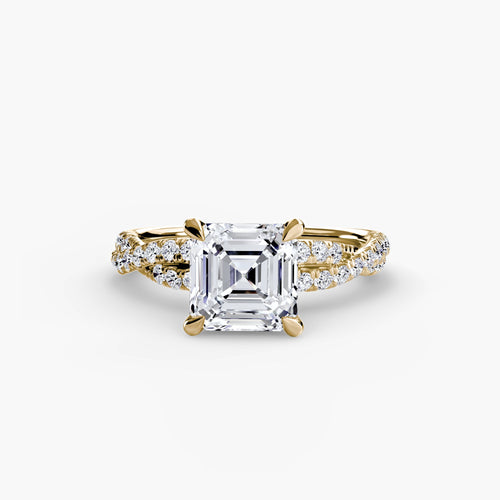 The Twisted Pavé Solitaire The Perfect Carat